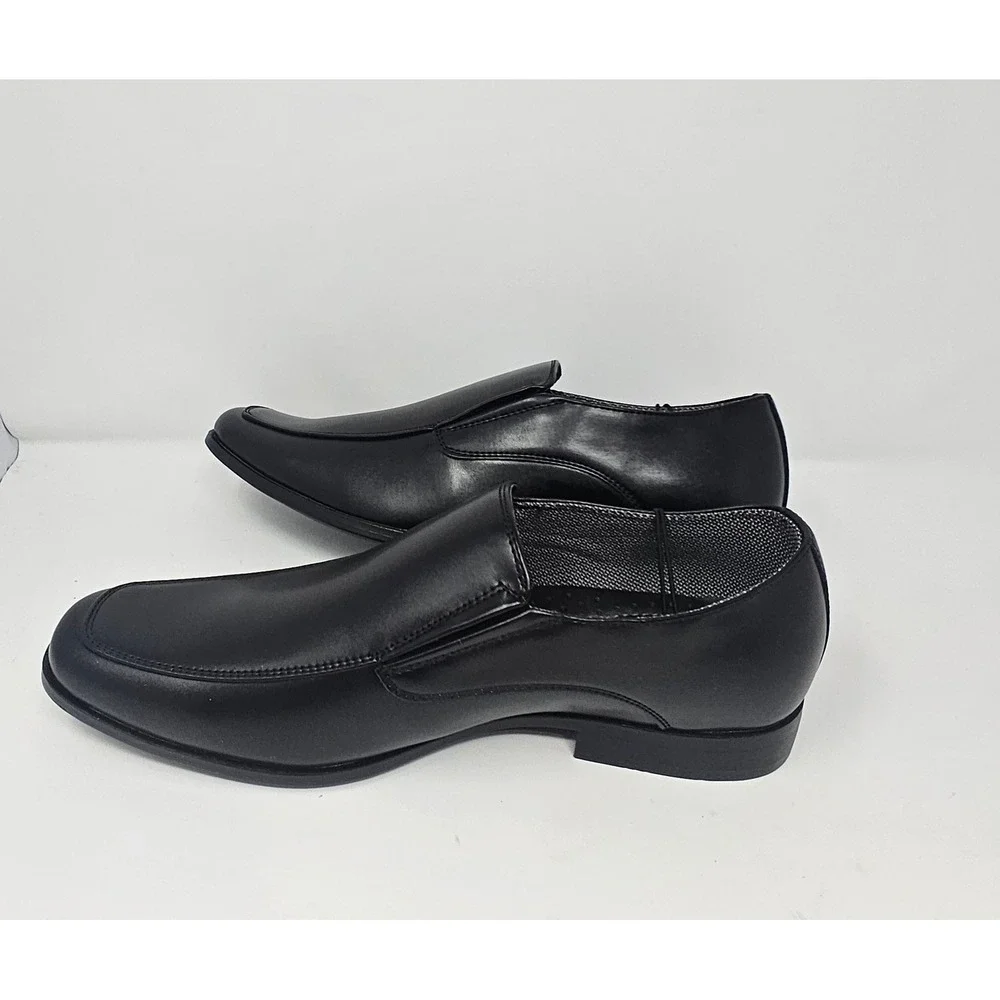 Perry Ellis Loafers Dress Shoes Mens 10 Wide Bicycle Toe Black Portfolio Slip On